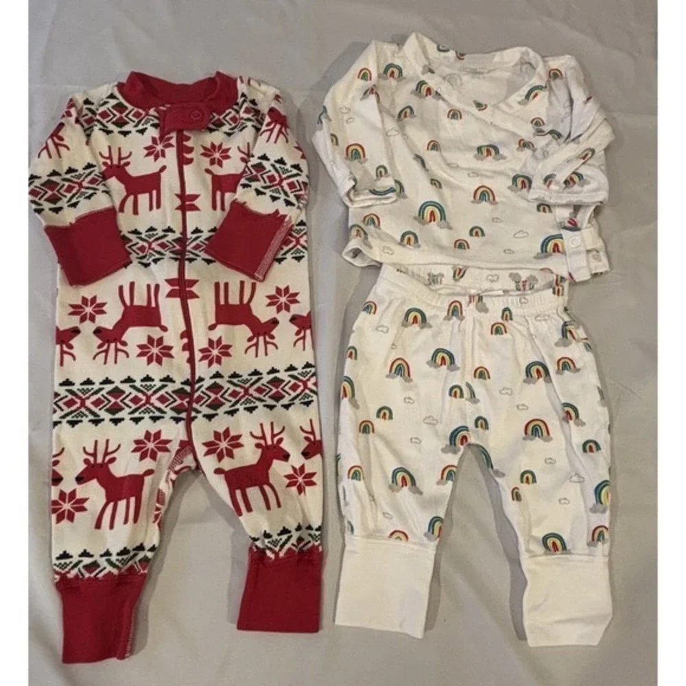Lot 2 Pajamas sz‎ 0-6 Months Hanna Andersson